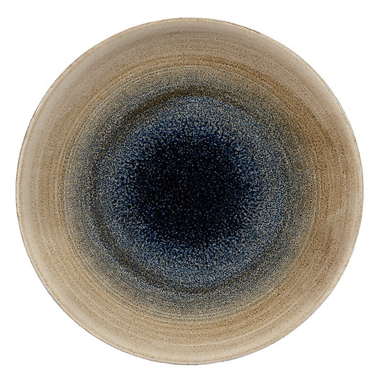 Churchill Stonecast Aqueous Vitrified Porcelain Bayou Round Coupe Plate 21.7cm Pack of 12