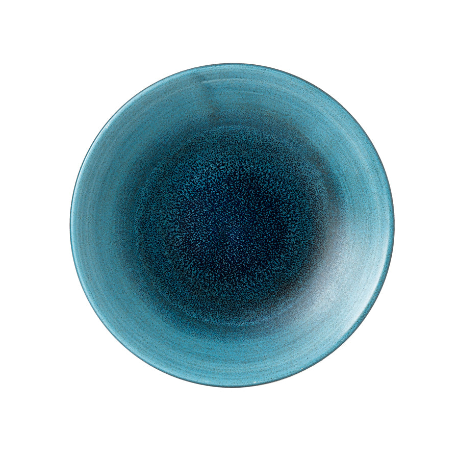 Churchill Stonecast Aqueous Vitrified Porcelain Lagoon Round Deep Coupe Plate 22.5cm Pack of 12