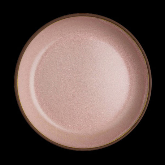 Maham Studio Spice Stoneware Peppercorn Pink Round Deep Plate 16x3cm 28.5cl 10oz Pack of 12