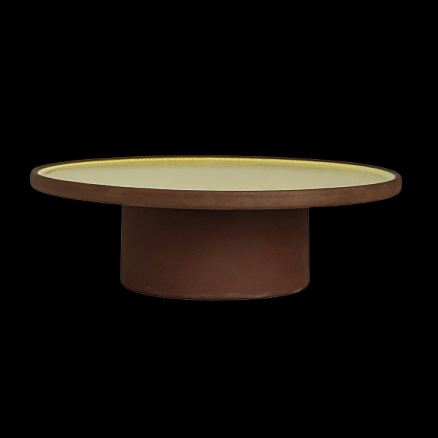 Maham Studio Spice Stoneware Saffon Round Elevated Platform 15.25x4.5cm Pack of 12