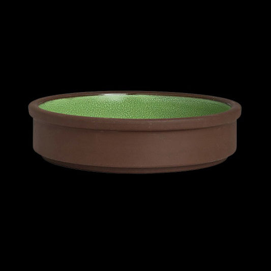 Maham Studio Spice Stoneware Cardamon Round Stacking Tray 12.7x3cm 5oz Pack of 12