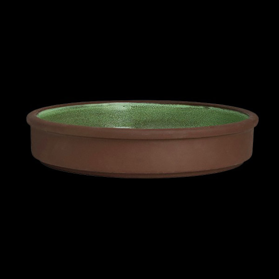 Maham Studio Spice Stoneware Cardamon Round Stacking Tray 15.25x3cm 8.5oz Pack of 12