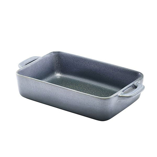 GenWare Forge Graphite Stoneware Rectangular Dish 16 x 10.5 x 4cm Pack of 6