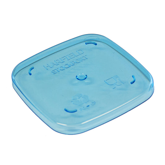 Harfield Copolyester Translucent Blue Dessert Pot Lid 6.3cm Pack of 10