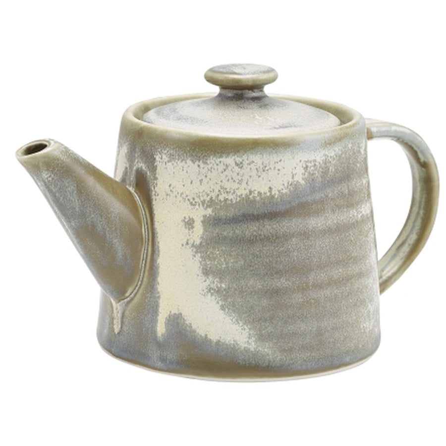 Genware Terra Vitrified Porcelain Matt Grey Teapot 50cl 17.6oz Pack of 6