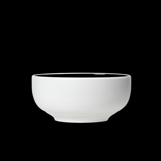 Steelite Nyx Vitrified Porcelain Black Round Bowl 13.5cm Pack of 12