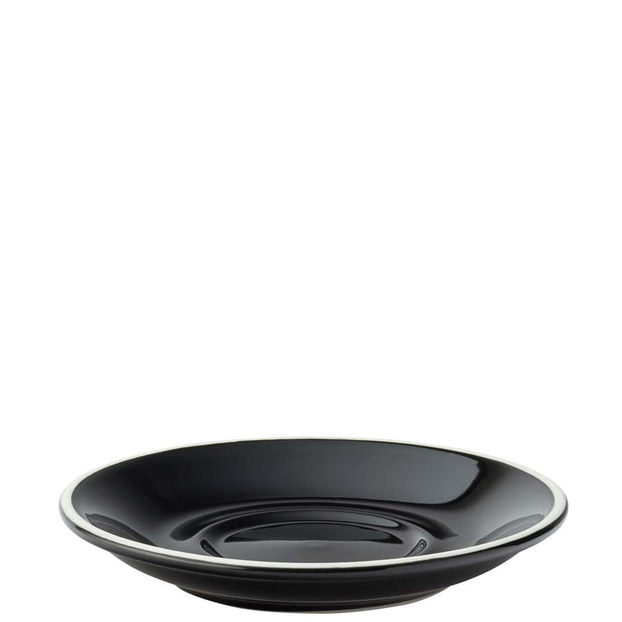 Utopia Barista Black Saucer 6in 15cm Pack of 6