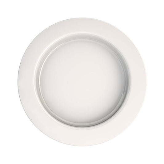 Ornamin White Sloped Based Small Melamine Plate 27cm