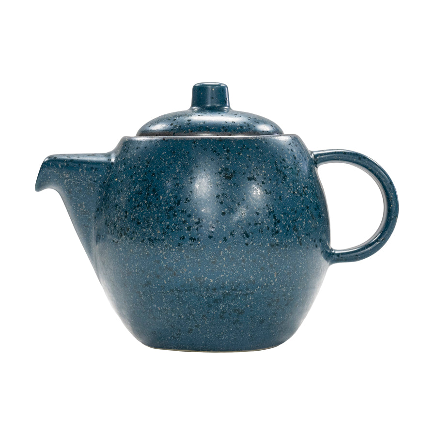 Artisan Tempest Vitrified Stoneware Blue Teapot 18oz Pack of 4