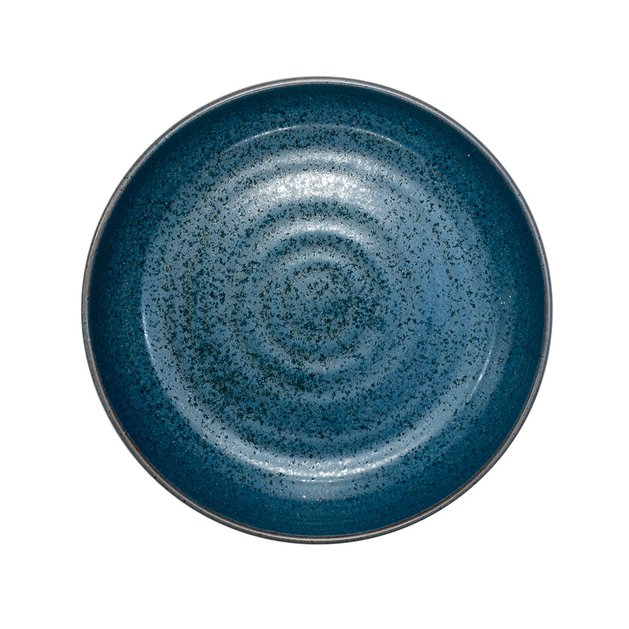 Artisan Tempest Vitrified Stoneware Blue Round Buffet Bowl 28cm