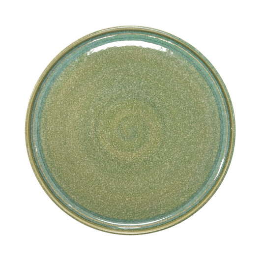 Artisan Heligan Vitrified Stoneware Green Round Dinner Plate 26cm Pack of 4