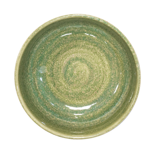 Artisan Heligan Vitrified Stoneware Green Round Bowl 12cm Pack of 6