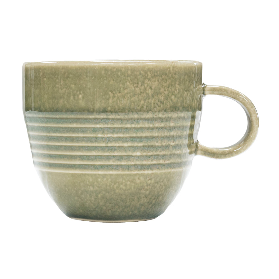 Artisan Heligan Vitrified Stoneware Green Mug 12oz Pack of 4