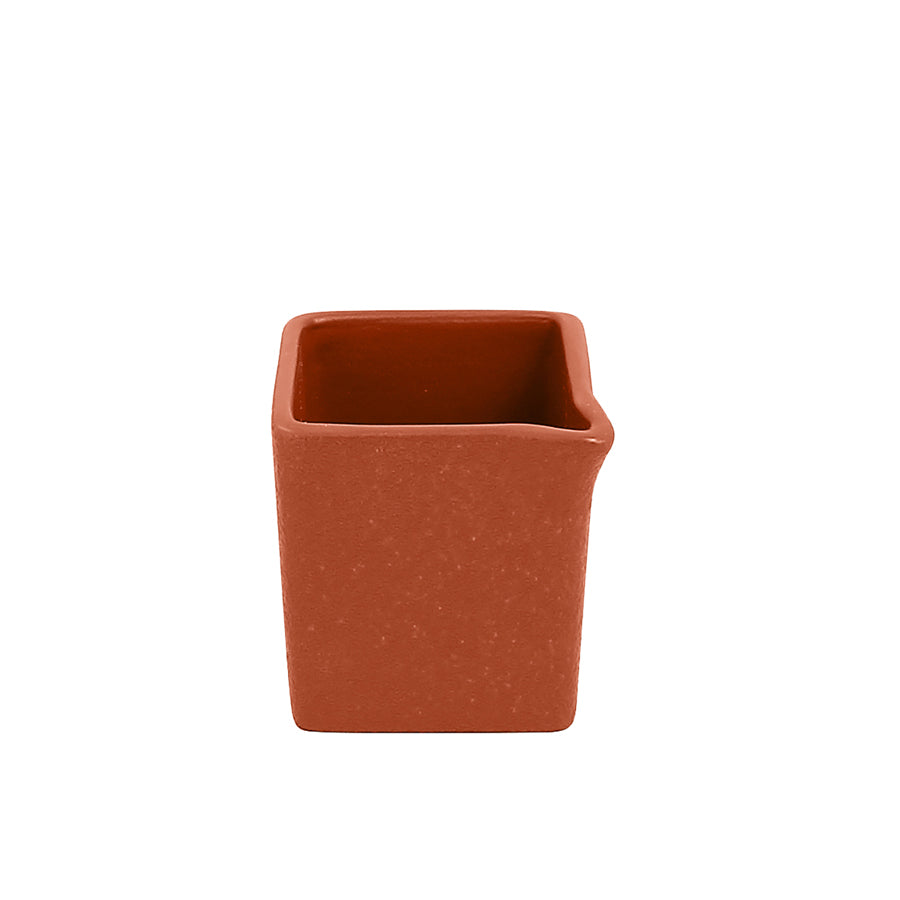 Rak Neofusion Vitrified Porcelain Brown Square Creamer 5.3x5.8cm 8cl 2.7oz Pack of 12