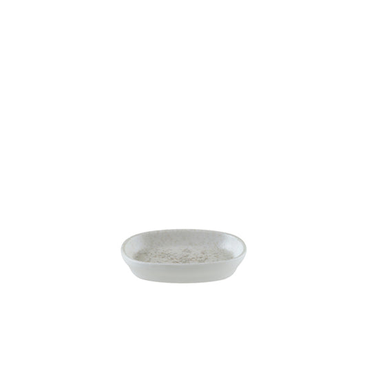 Bonna Lunar White Porcelain Hygge Oval Dish 10cm Pack of 12