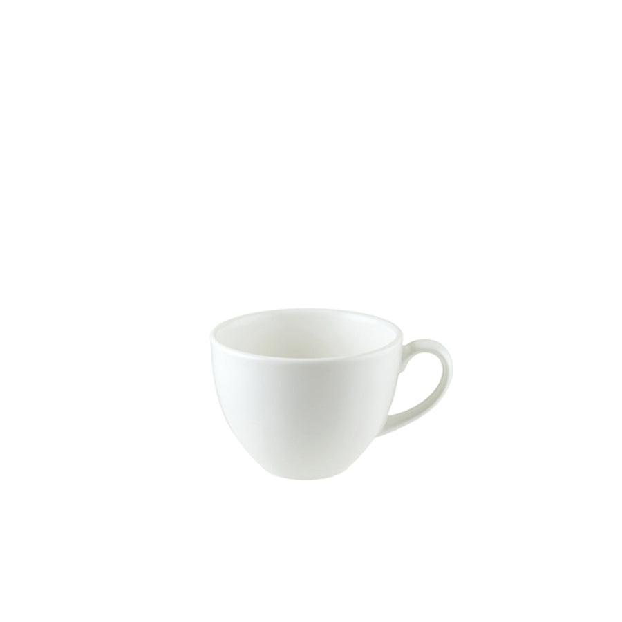 Bonna Sway Porcelain Matt White Rita Coffee Cup 23cl Pack of 6