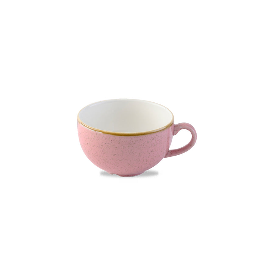 Churchill Stonecast Vitrified Porcelain Petal Pink Cappuccino Cup 34cl 12oz Pack of 12