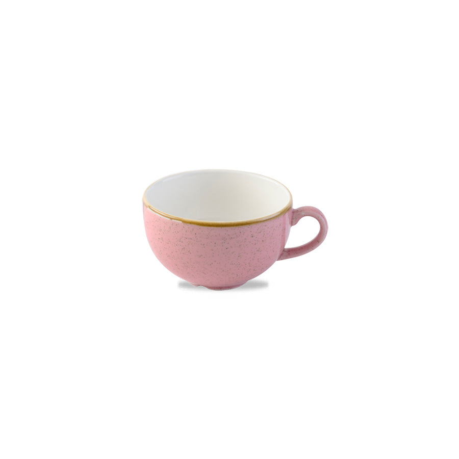 Churchill Stonecast Vitrified Porcelain Petal Pink Cappuccino Cup 22.7cl 8oz Pack of 12