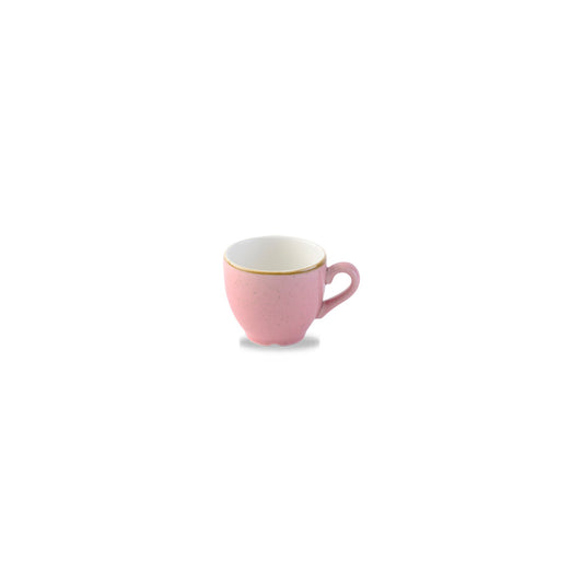 Churchill Stonecast Vitrified Porcelain Petal Pink Espresso Cup 10cl 3.5oz Pack of 12