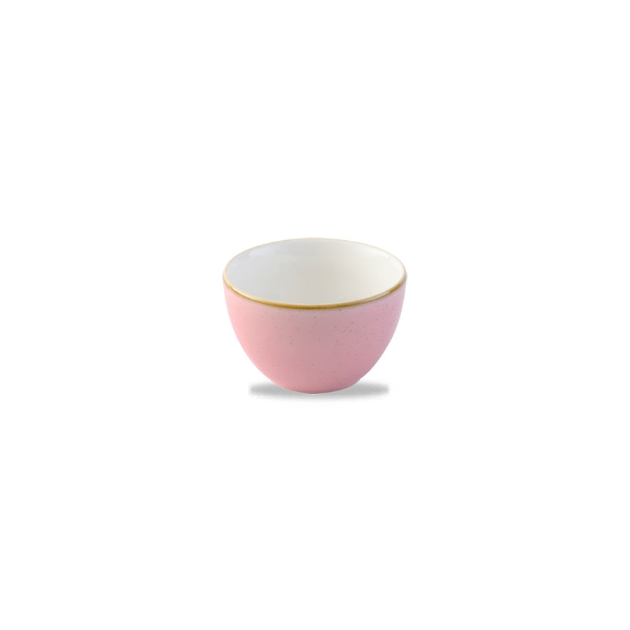 Churchill Stonecast Vitrified Porcelain Petal Pink Round Sugar Bowl 22.7cl 8oz Pack of 12