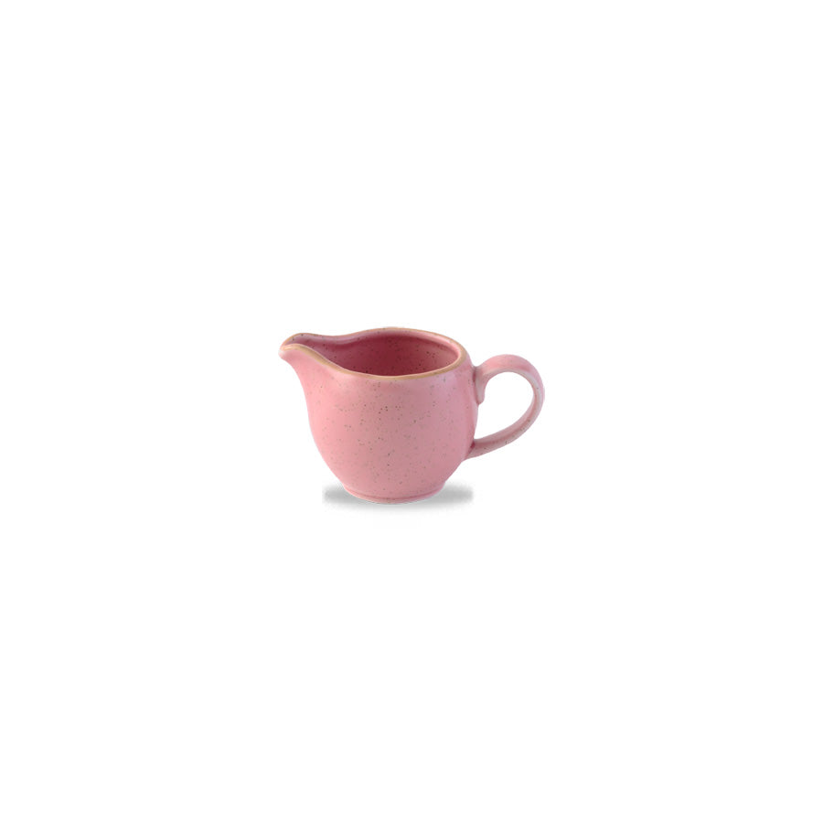 Churchill Stonecast Vitrified Porcelain Petal Pink Jug 11.4cl 4oz Pack of 4