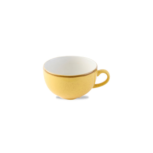 Churchill Stonecast Vitrified Porcelain Mustard Seed Cappuccino Cup 34cl 12oz Pack of 12