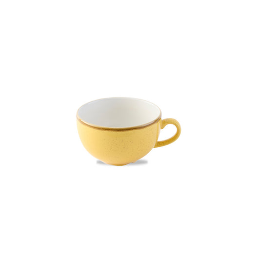 Churchill Stonecast Vitrified Porcelain Mustard Seed Cappuccino Cup 22.7cl 8oz Pack of 12