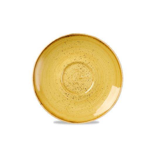 Churchill Stonecast Vitrified Porcelain Mustard Seed Round Saucer 15.6cm Pack of 12