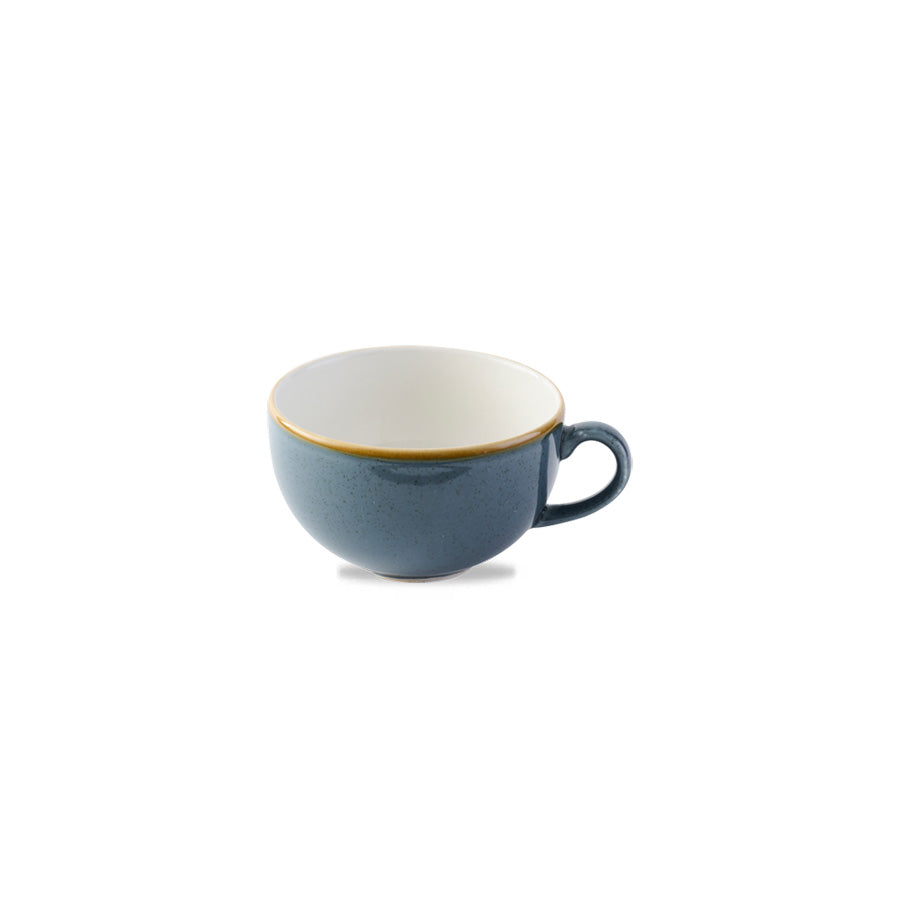 Churchill Stonecast Vitrified Porcelain Blueberry Cappuccino Cup 22.7cl 8oz Pack of 12