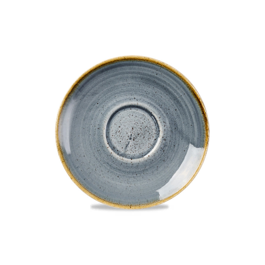 Churchill Stonecast Vitrified Porcelain Blueberry Round Saucer 15.6cm Pack of 12