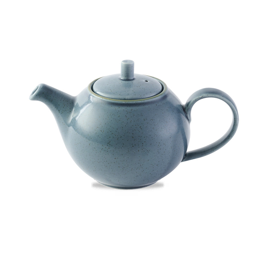 Churchill Stonecast Vitrified Porcelain Blueberry Teapot 42.6cl 15oz Pack of 4