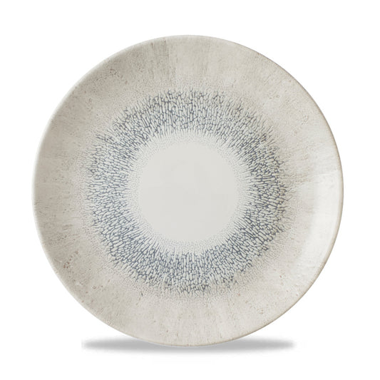 Churchill Studio Prints Vitrified Porcelain Fusion Grey Round Coupe Plate 26cm Pack of 12