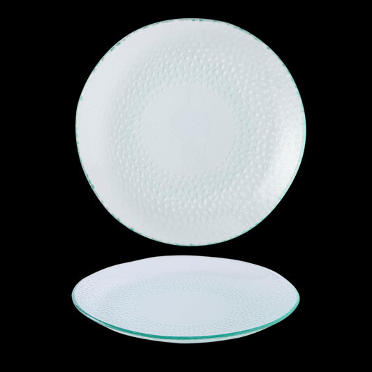 Churchill Isla Glass Organic Round Plate 22.5cm Pack of 6