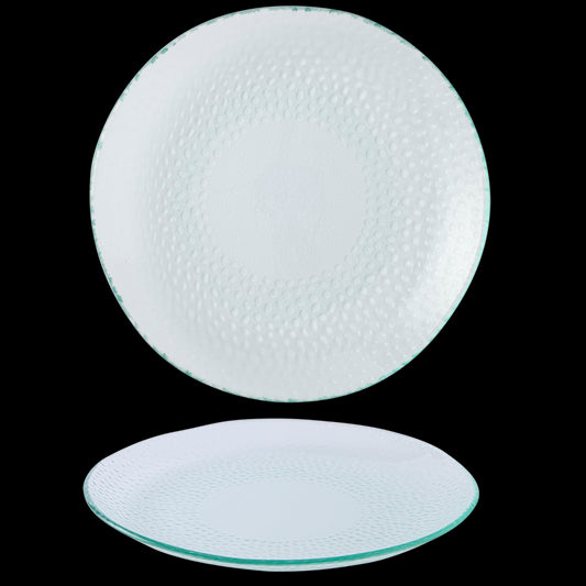 Churchill Isla Glass Organic Round Plate 29.5cm Pack of 6