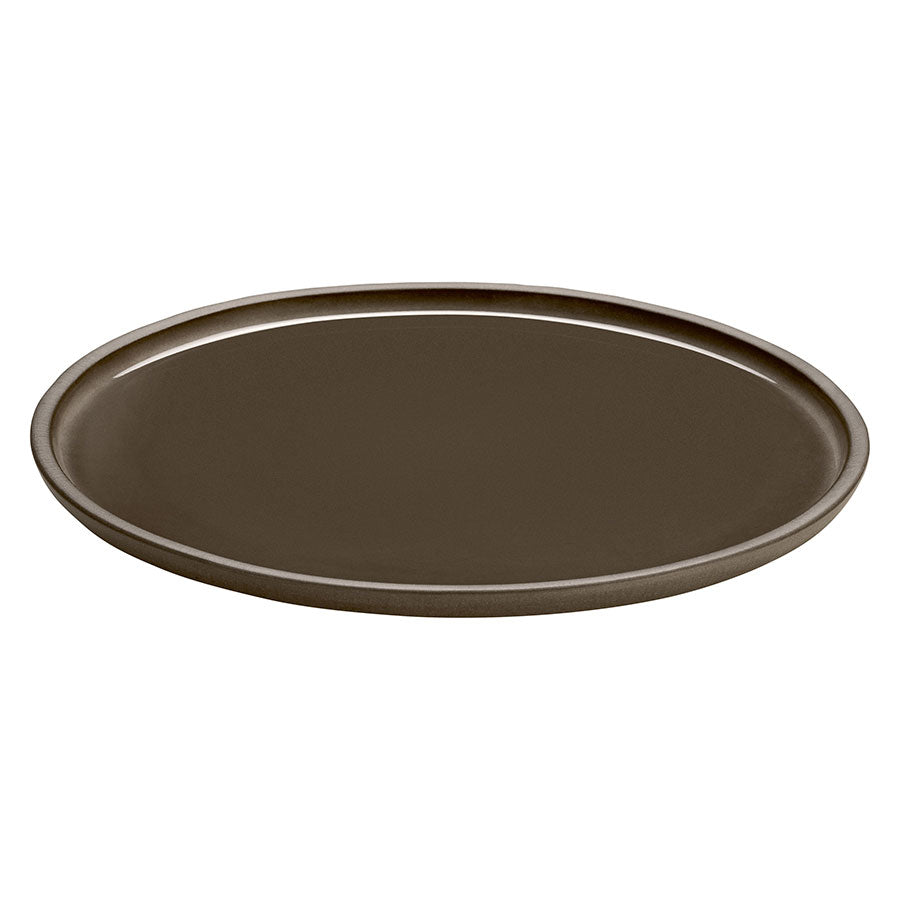 Playground ReNew Stoneware Taupe Flat Round Plate 28cm Pack of 6