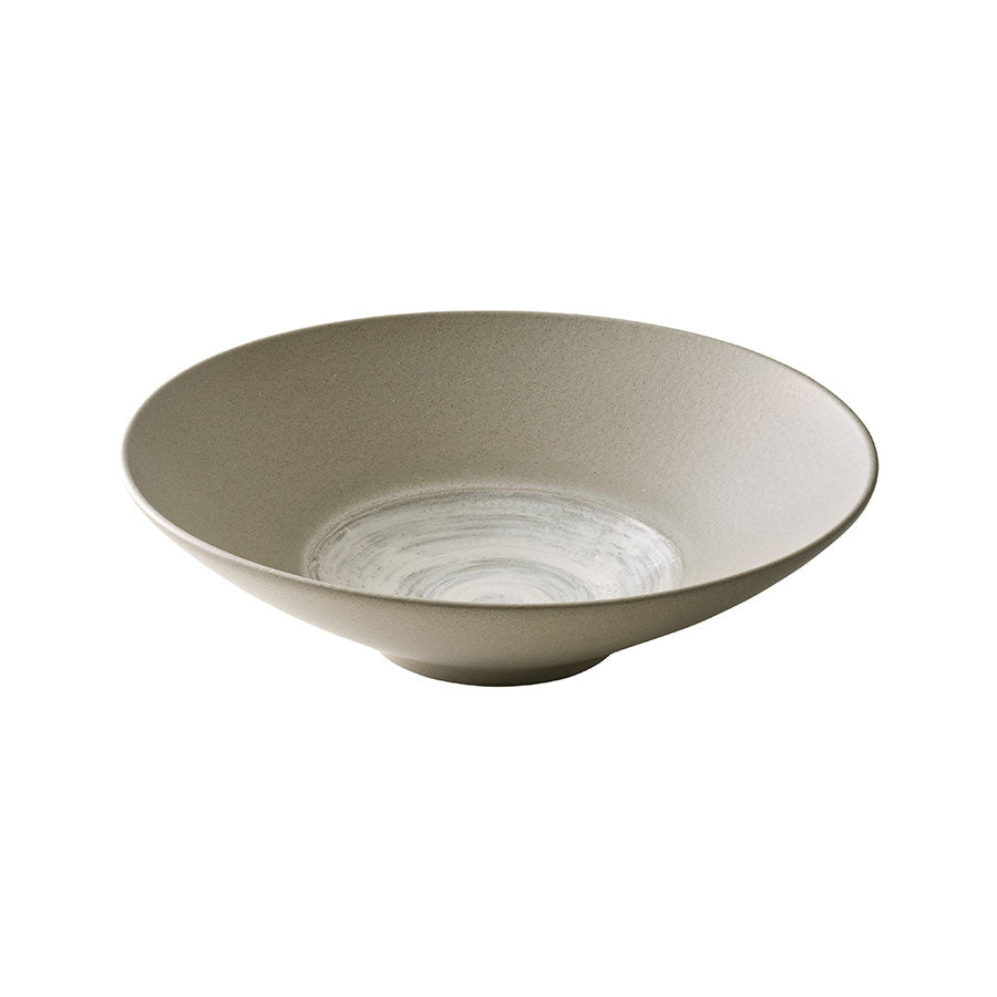 Playground Silento Stoneware Beige Round Deep Coupe Bowl 26cm 149cl 49.25oz Pack of 2