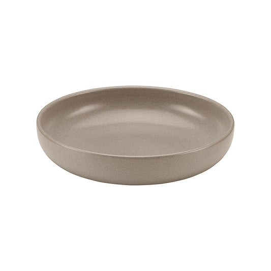 Playground Elements Stoneware Sand Round Bowl 22x3.8cm 1.25 Litre 42.25oz Pack of 6