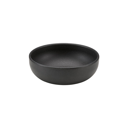 Playground Elements Stoneware Black Round Bowl 12x3.9cm 33cl 11.5oz Pack of 6