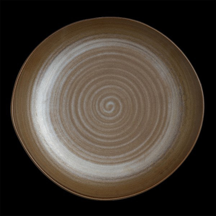 Folio Patina Porcelain Bronze Round Plate 30cm Pack of 12