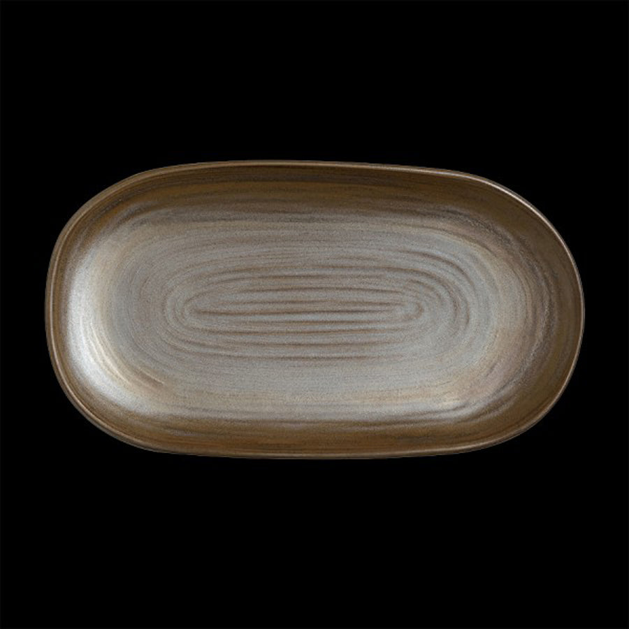 Folio Patina Porcelain Oblong Bronze Platter 33x17.8cm Pack of 12