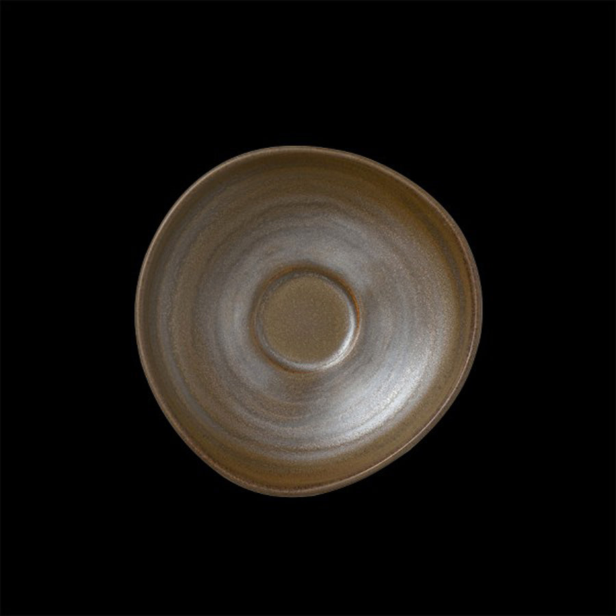 Folio Patina Porcelain Round Bronze Saucer 12.75cm For BR337 Pack of 12