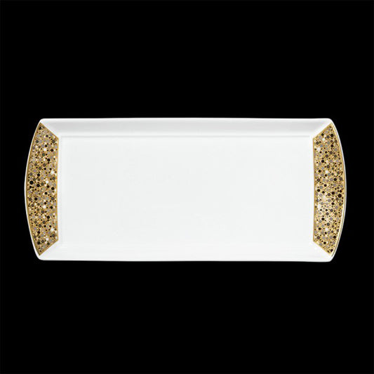 William Edwards Fizz Bone China White Rectangular Tray 34x15cm Pack of 12