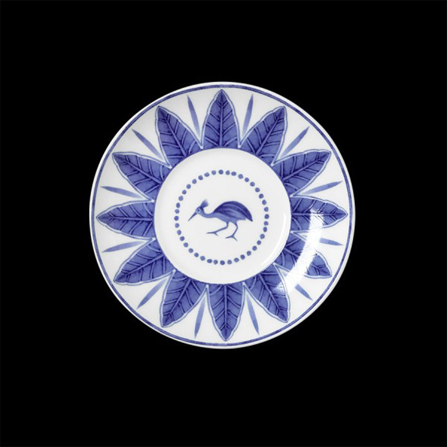 William Edwards Sultan's Garden Blue Bone China Round V1 Espresso Saucer 12cm Pack of 12