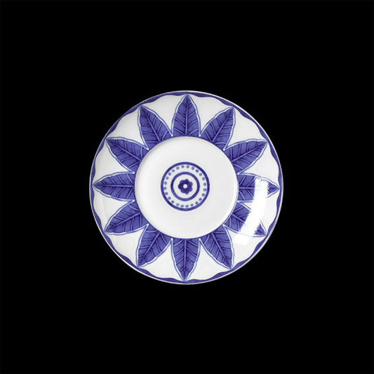 William Edwards Sultan's Garden Blue Bone China Round Saucer 16cm Pack of 12