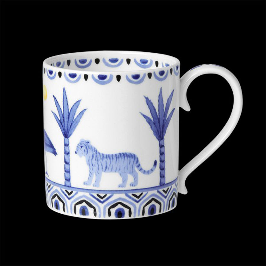 William Edwards Sultan's Garden Blue Bone China V1 Mug 35cl Pack of 12