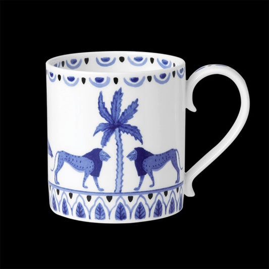 William Edwards Sultan's Garden Blue Bone China V2 Mug 35cl Pack of 12