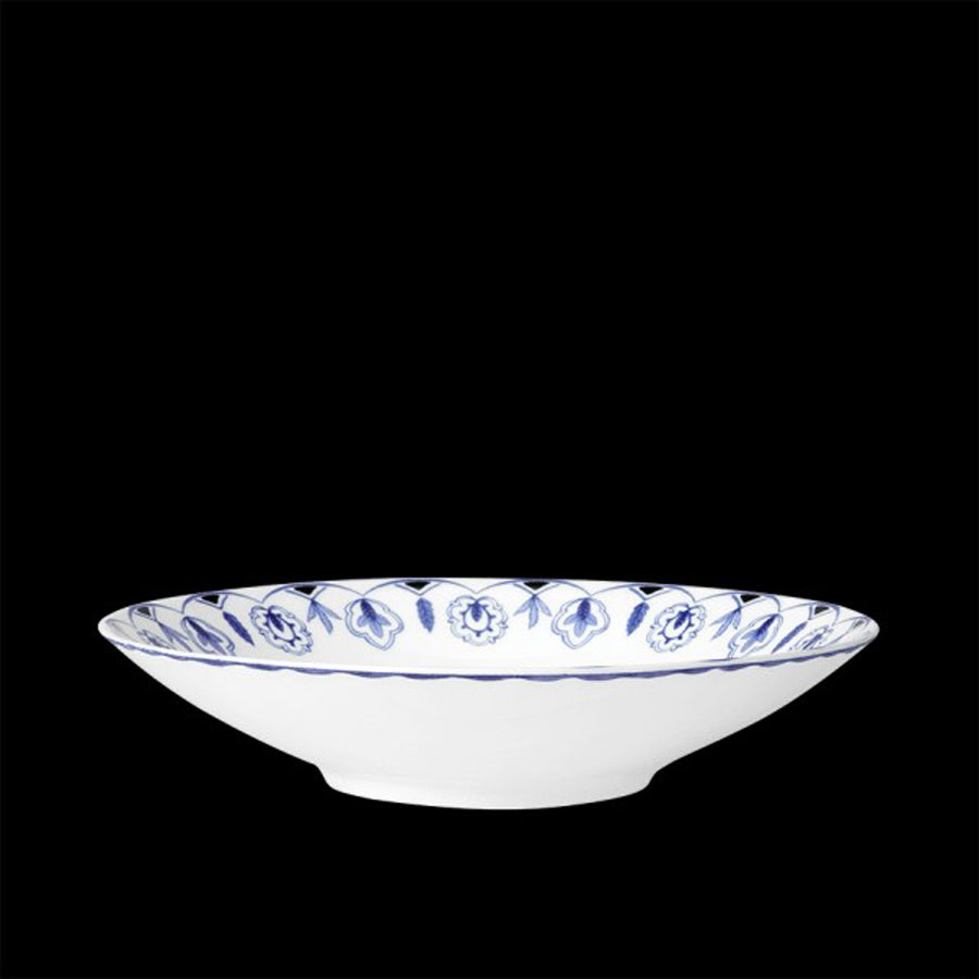 William Edwards Sultan's Garden Blue Bone China Round Coupe Bowl 24cm 9.5in Pack of 12