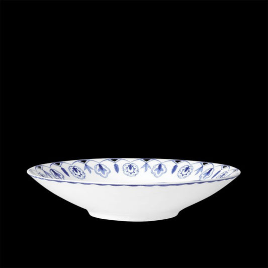 William Edwards Sultan's Garden Blue Bone China Round Coupe Bowl 24cm 9.5in Pack of 12