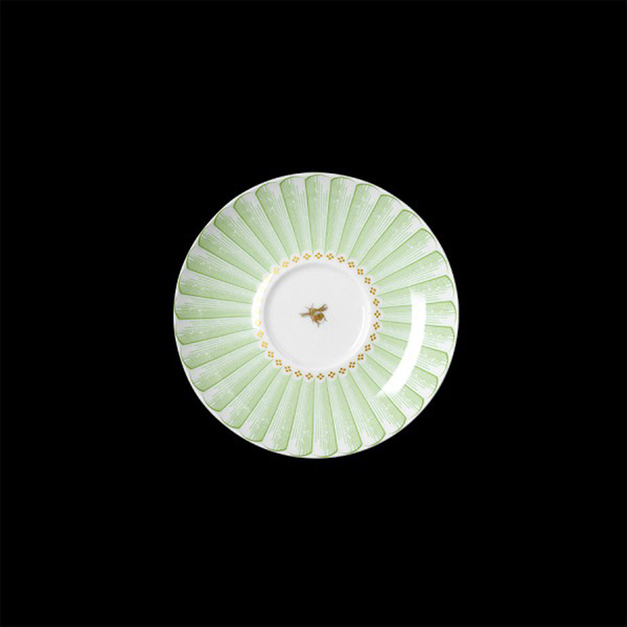 William Edwards Hive Bone China Green Round Tea For One Saucer 14.5cm 5.75in Pack of 12