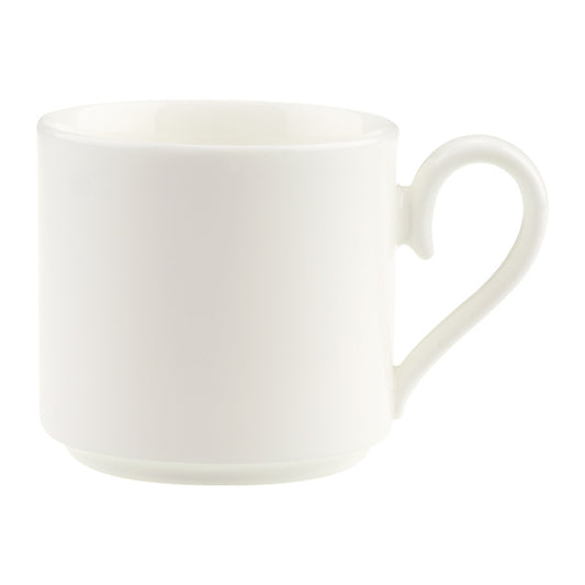 Villeroy & Boch Stella Hotel White Bone China Stacking Espresso Cup 10cl 3.5oz Pack of 6